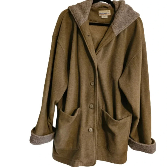 Westport Ltd. Tan Hooded Jacket - Picture 1 of 7